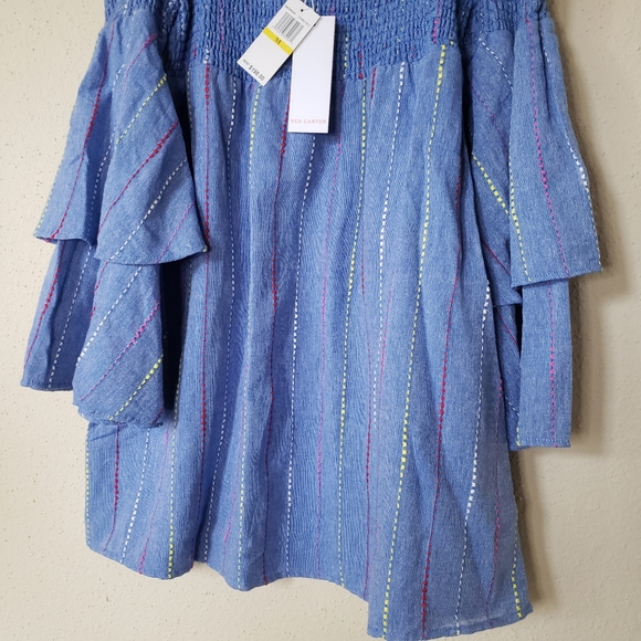 Red Carter Carley Off-the-shouder Mini Dress - Picture 7 of 9